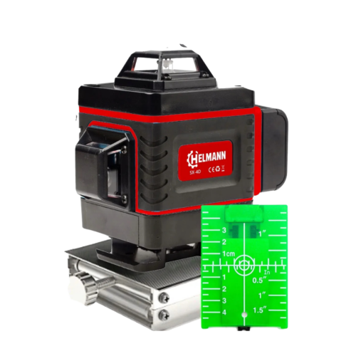 Niwelator krzyżowy (poziomicy laserowej 3D/4D  trójnóg/tyczka 3m